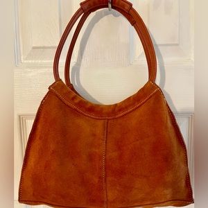 Vintage OLAY Burnt Orange Suede Women's Bag